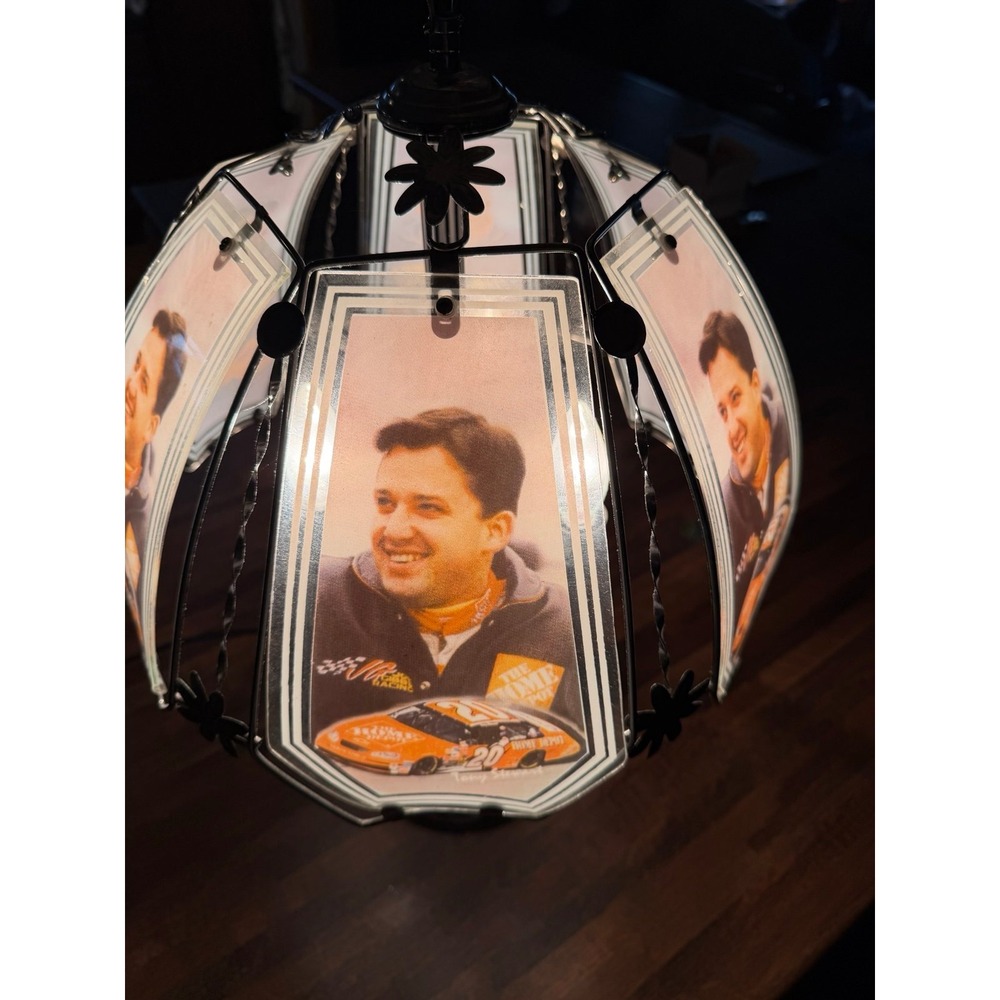 Rare Tony Stewart 3 way touch lamp.  NASCAR   The Home Depot #20. - Picture 4 of 8